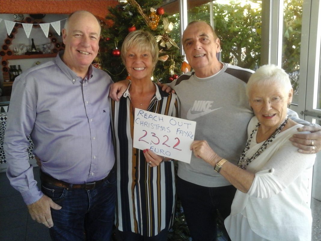 The photo shows from L to R Dave and Rita Monagahan and David and Lorraine Whitney