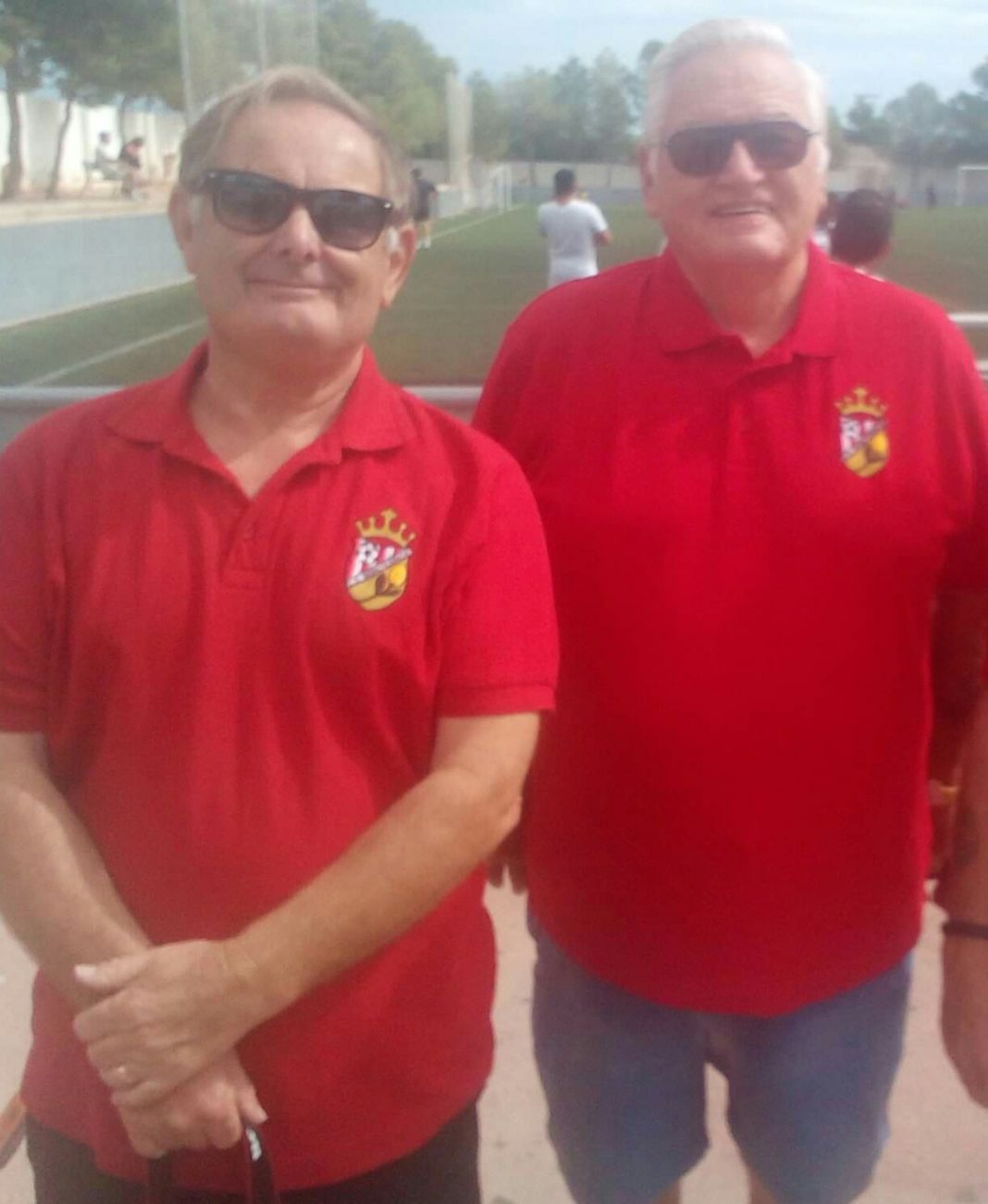 CD Montesinos supporters Derek Brearley (left) and Chris Jenkins.