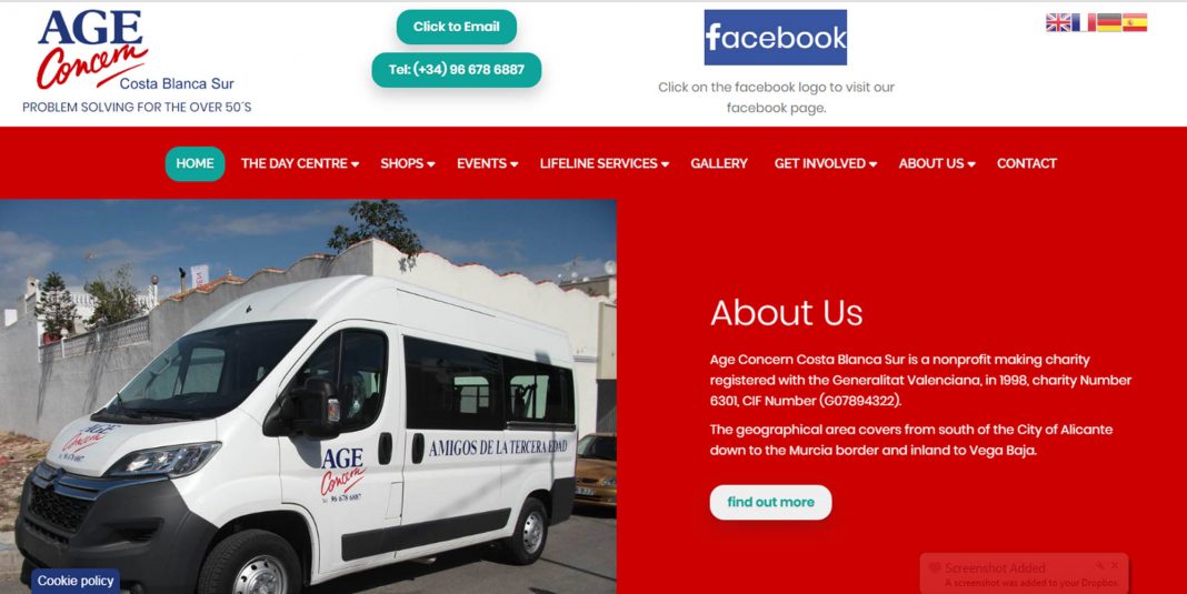 New website for Age Concern Costa Blanca