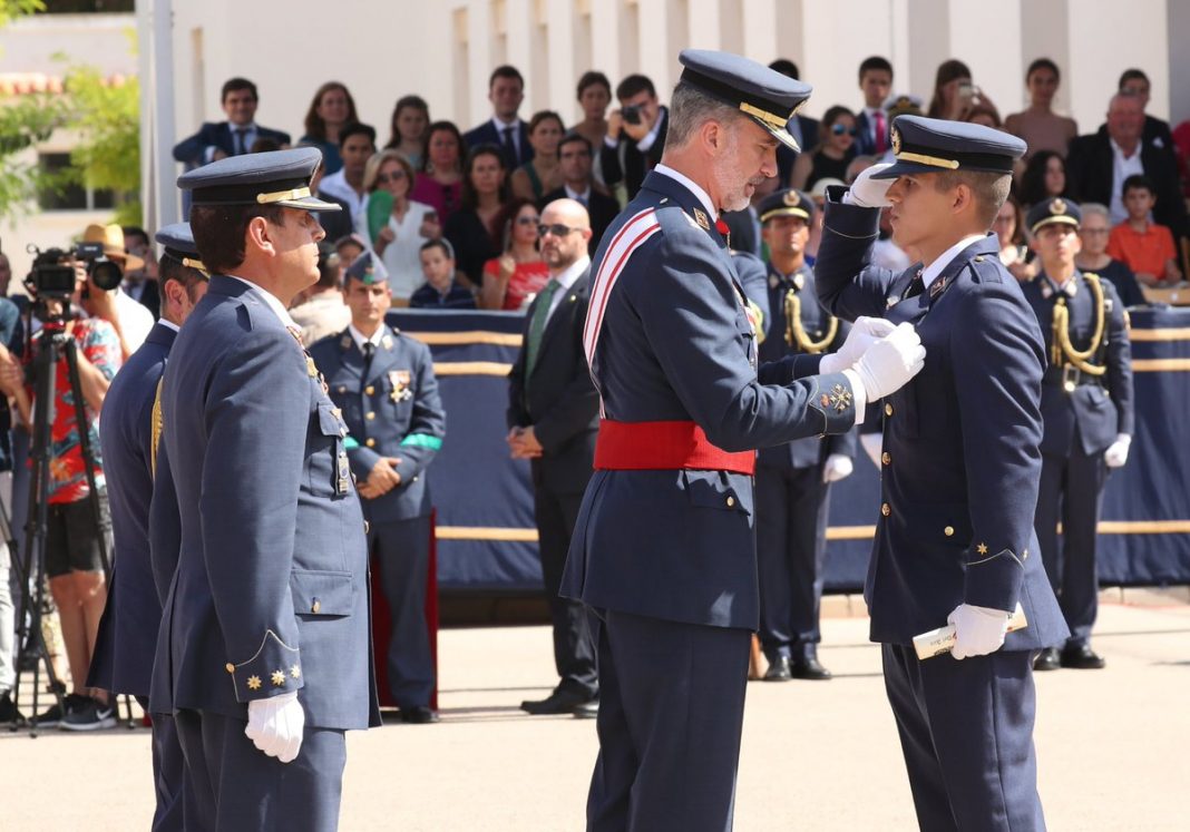 King Felipe presides over Passing Out Parade at Air Academy