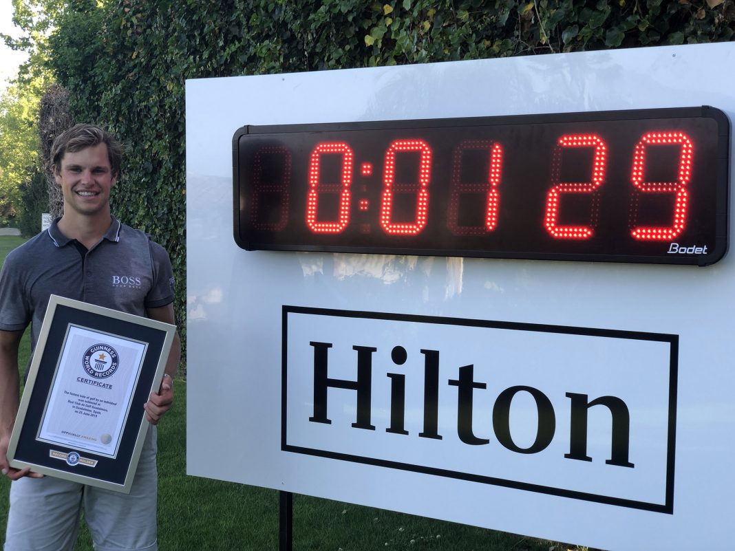 Thomas Detry breaks Guinness World Records™ title in Spain - Image European Tour