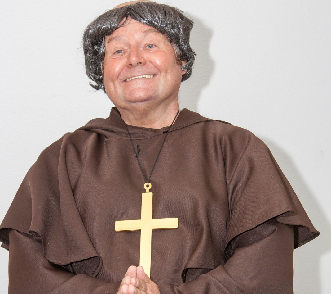 Father MacStake is played by Andy Kirkwood