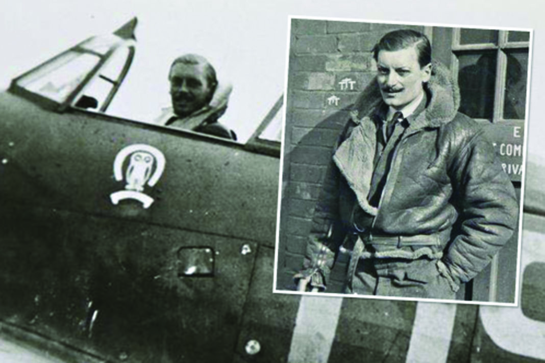 Flt Lt Maurice Mounsdon cut a dashing figure as a Hurricane pilot during the war