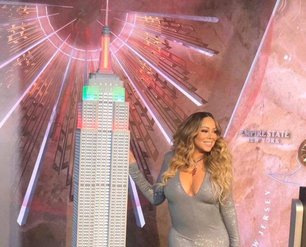 Mariah Carey switches on Empire State Building lights