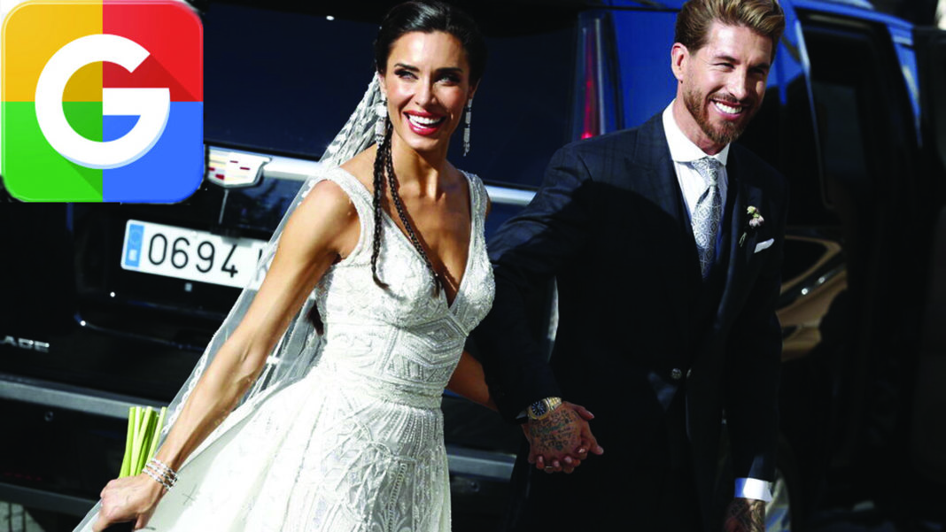 The wedding of Real Madrid footballer Sergio Ramos to Pilar Rubio as at numbr 10