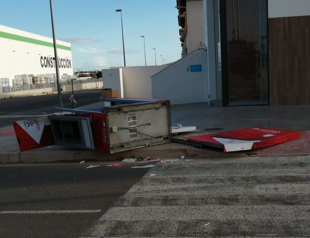 ATM ripped out of ground in La Regia
