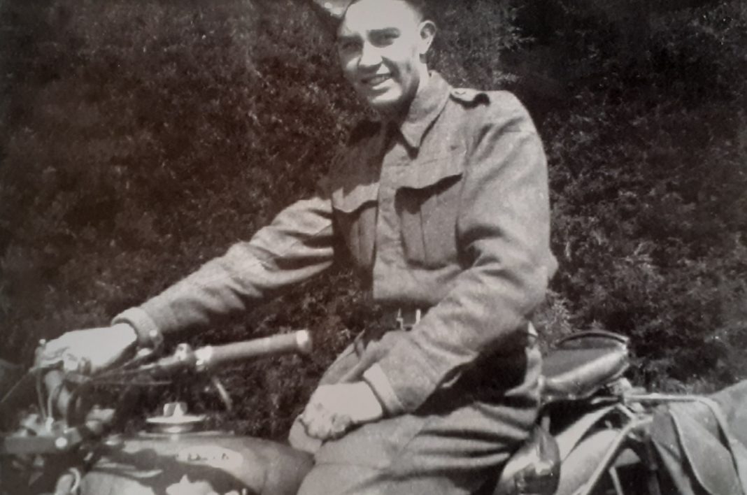 Jim Jolly in uniform in Kent 1943.