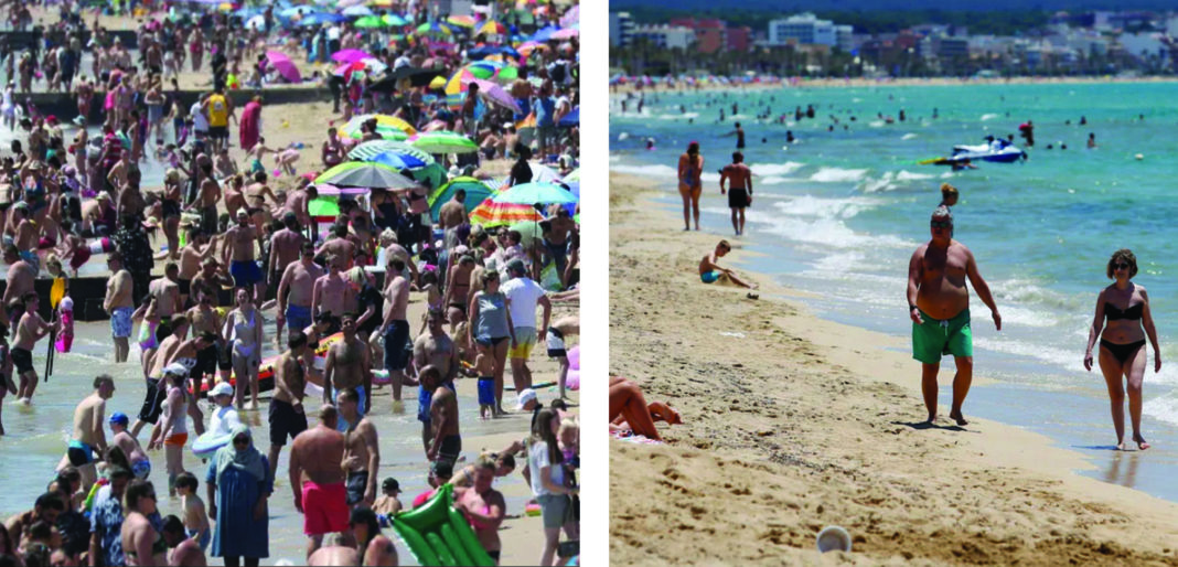 British press compares Benidorm and Bournemouth beaches