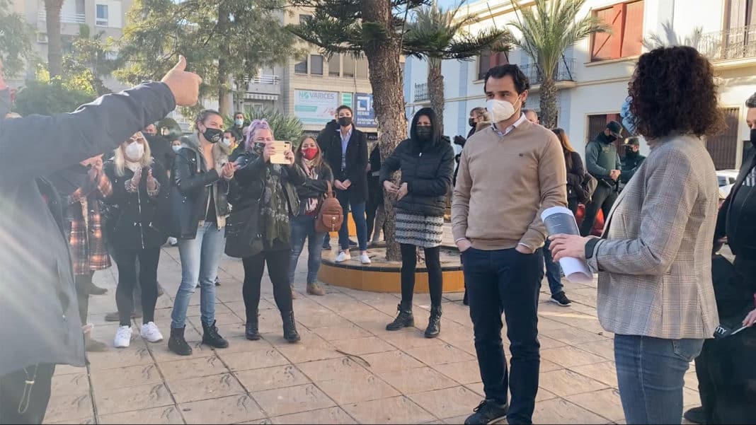 Hospitality sector hold demonstration in Torrevieja