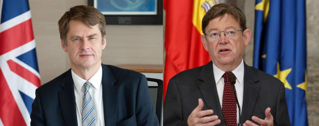 Puig to discuss Costa Blanca travel corridor with British Ambassador.