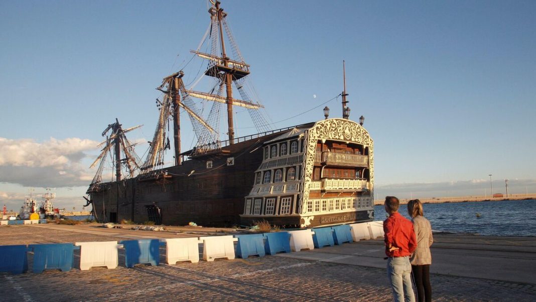Damaged Galleon Santísima Trinidad remains 'tucked away' in Alicante