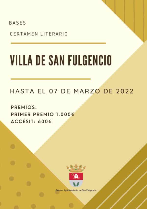 Entries invited for San Fulgencio literary competition 