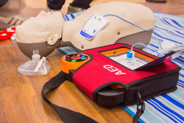 CPR with AED training