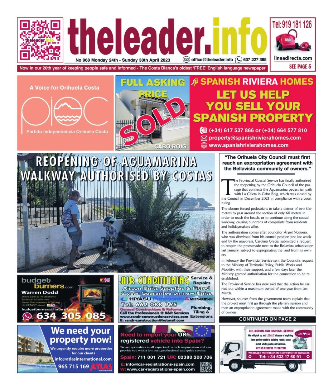 The Leader Newspaper 24 April 23 – Edition 968