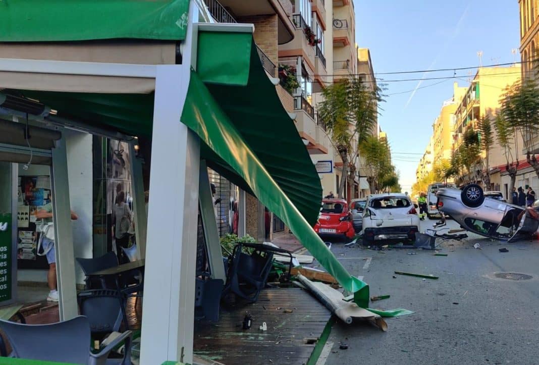Spectacular accident in Torrevieja Town Centre