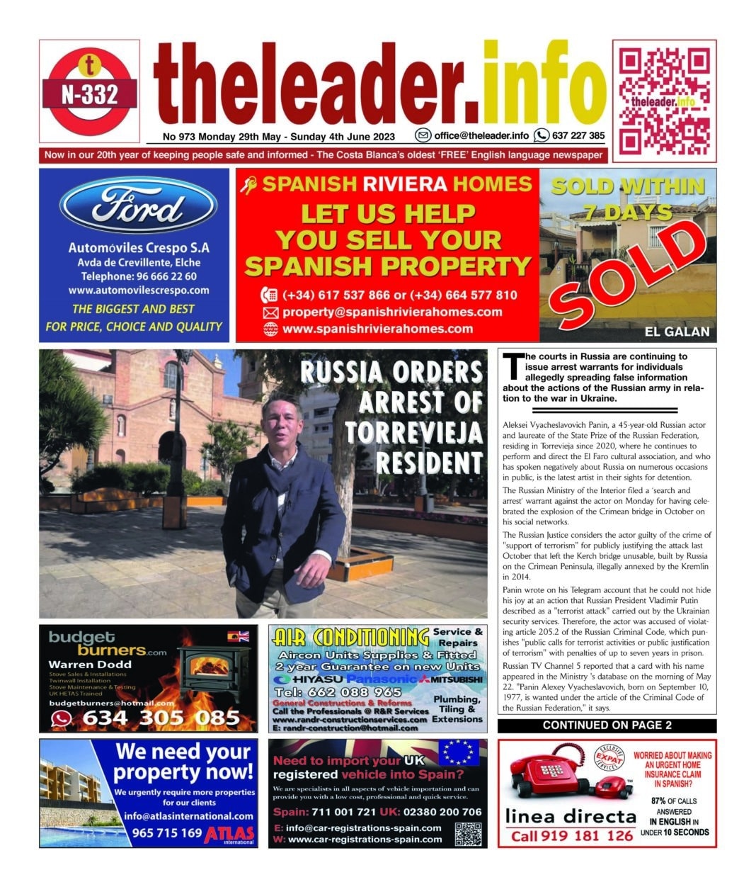 The Leader Newspaper 29 May 23 - Edition 973