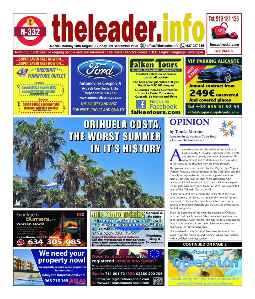 The Leader Newspaper 28 August 2023 – Edition 986