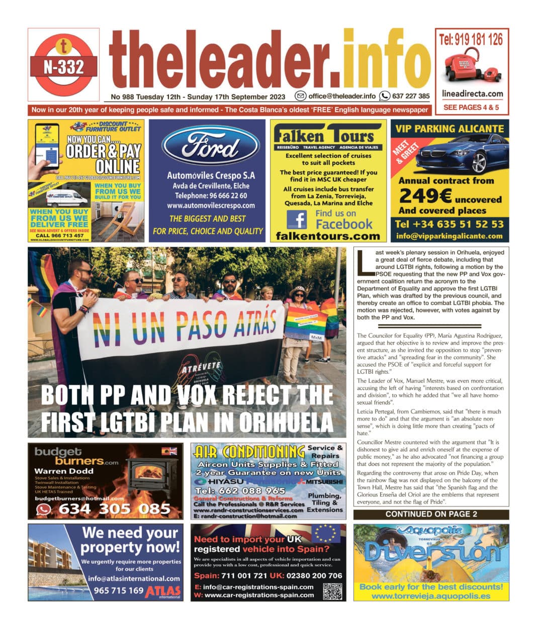 The Leader Newspaper 12 September 2023 – Edition 988