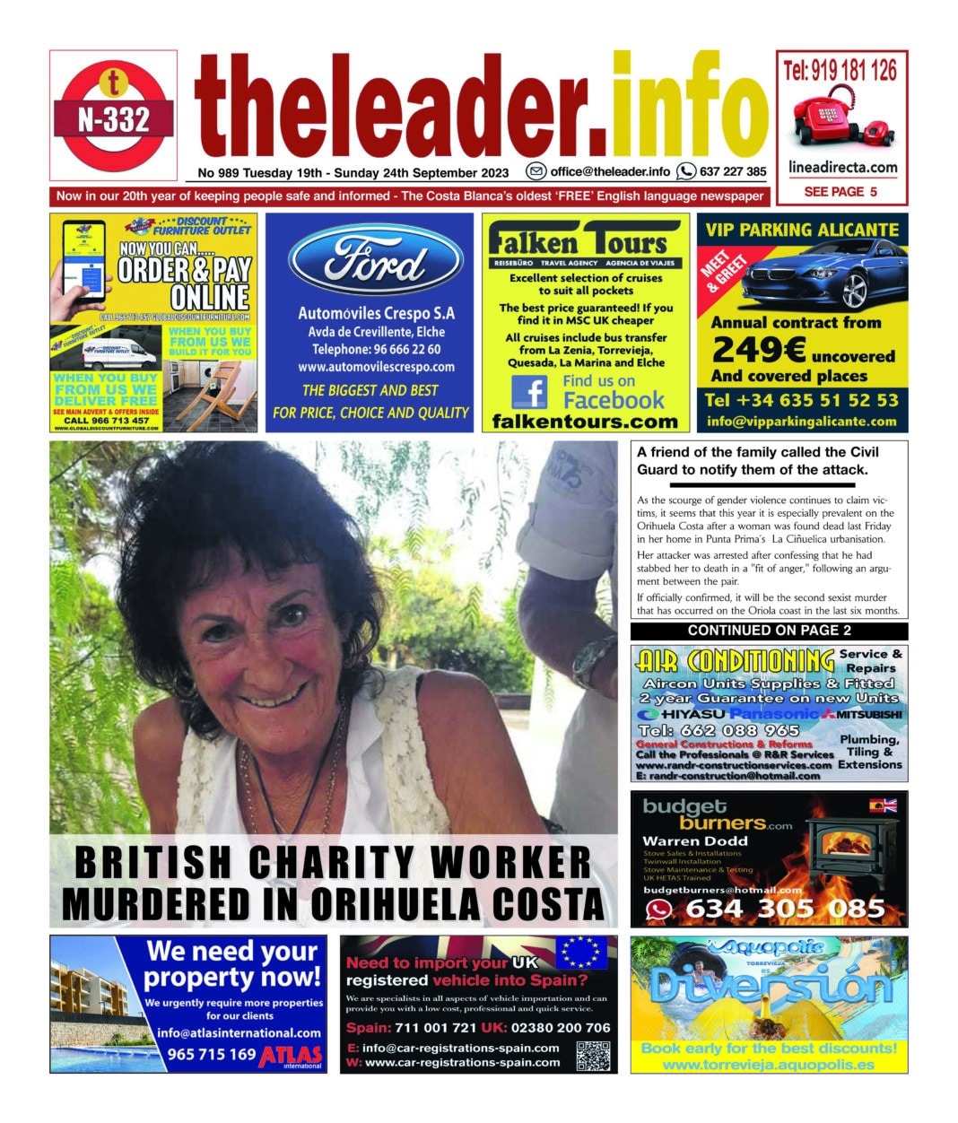 The Leader Newspaper 19 September 2023 – Edition 989