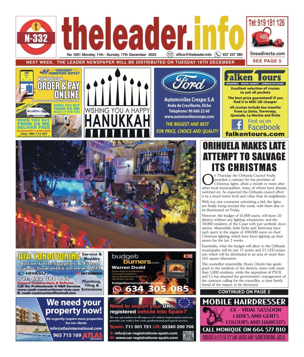 The Leader Newspaper 11 December 23 – Edition 1001