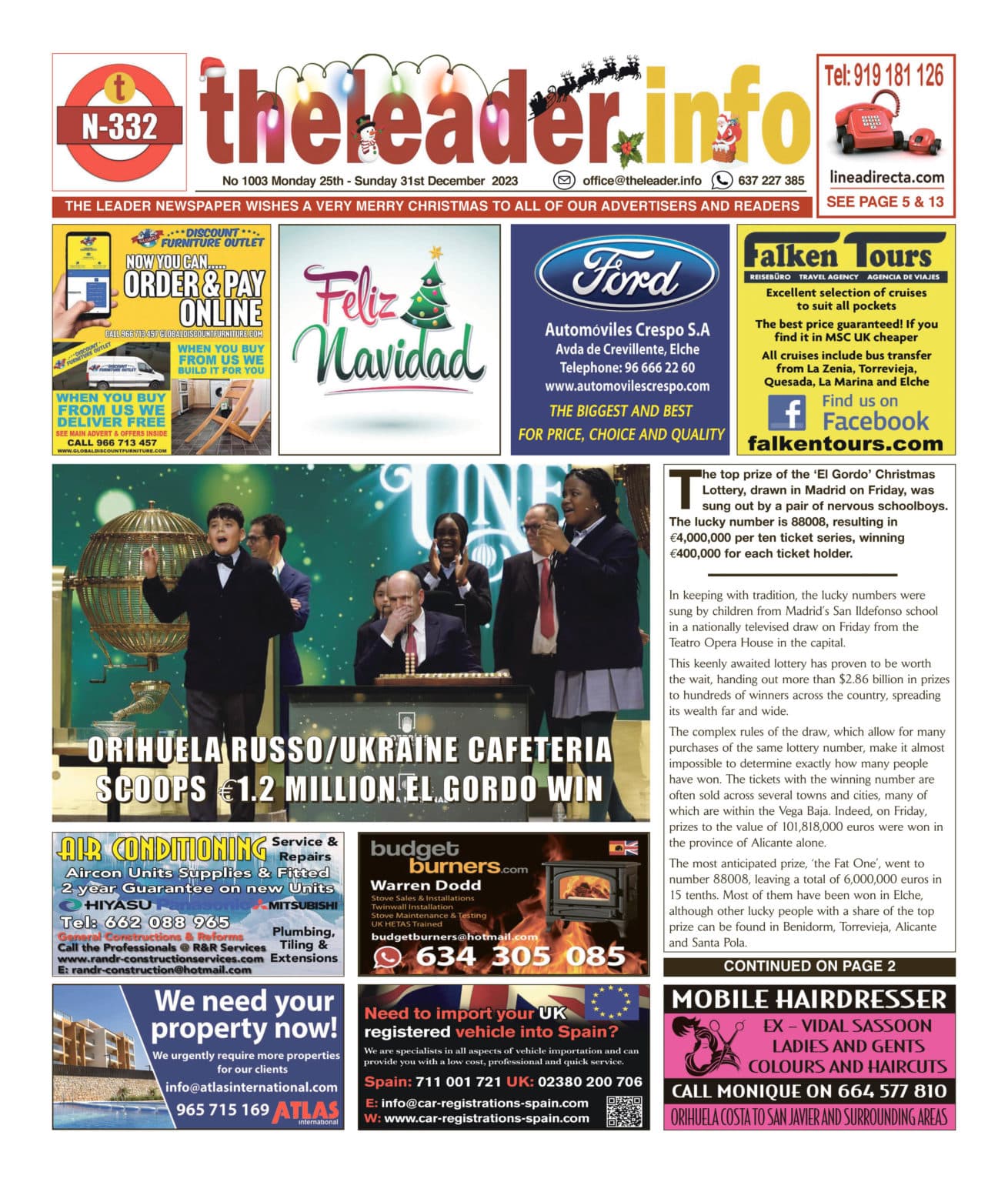 The Leader Newspaper 25 December 2024 – Edition 1003 - News, Sport ...