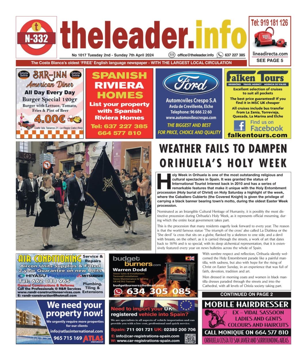 The Leader Newspaper 02 April 24 – Edition 1017