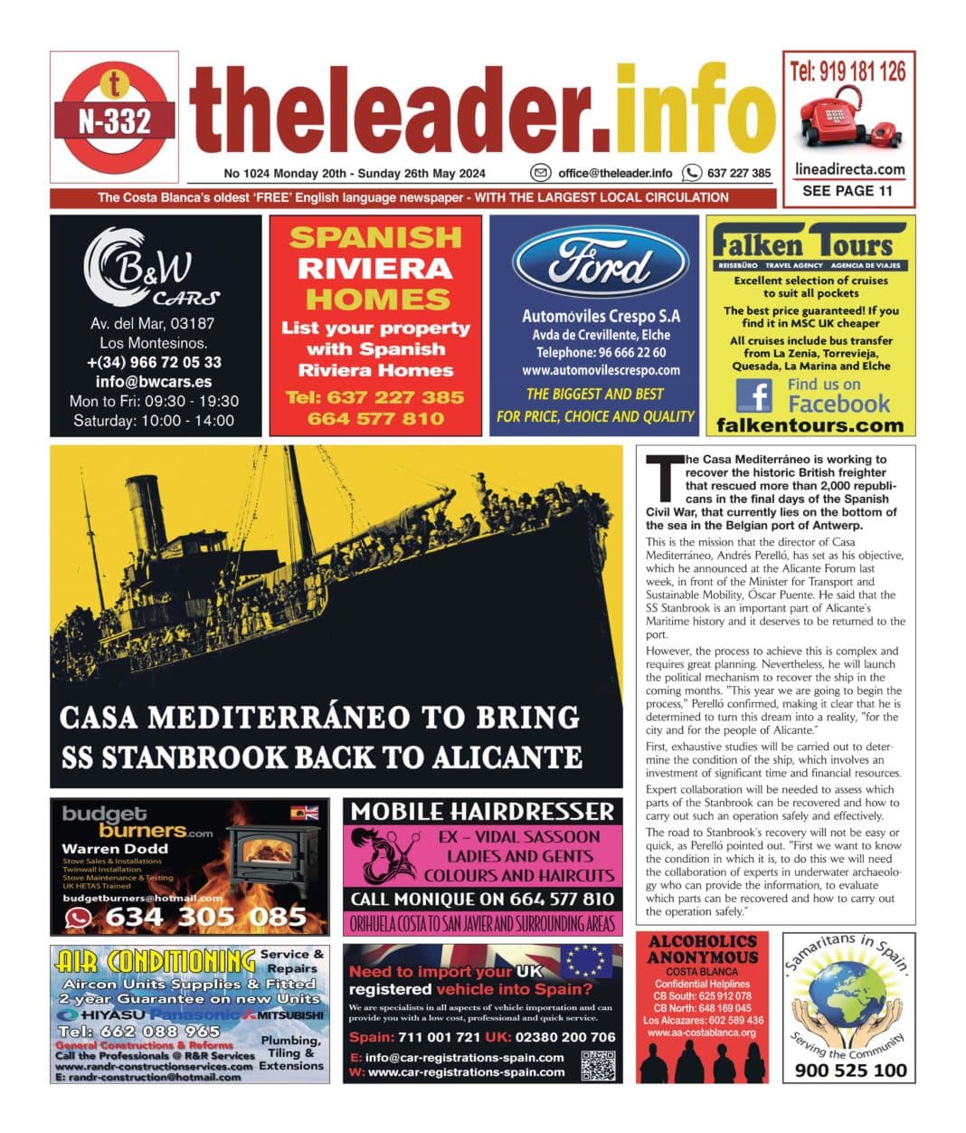 The Leader Newspaper 20 May 2024 – Edition 1024