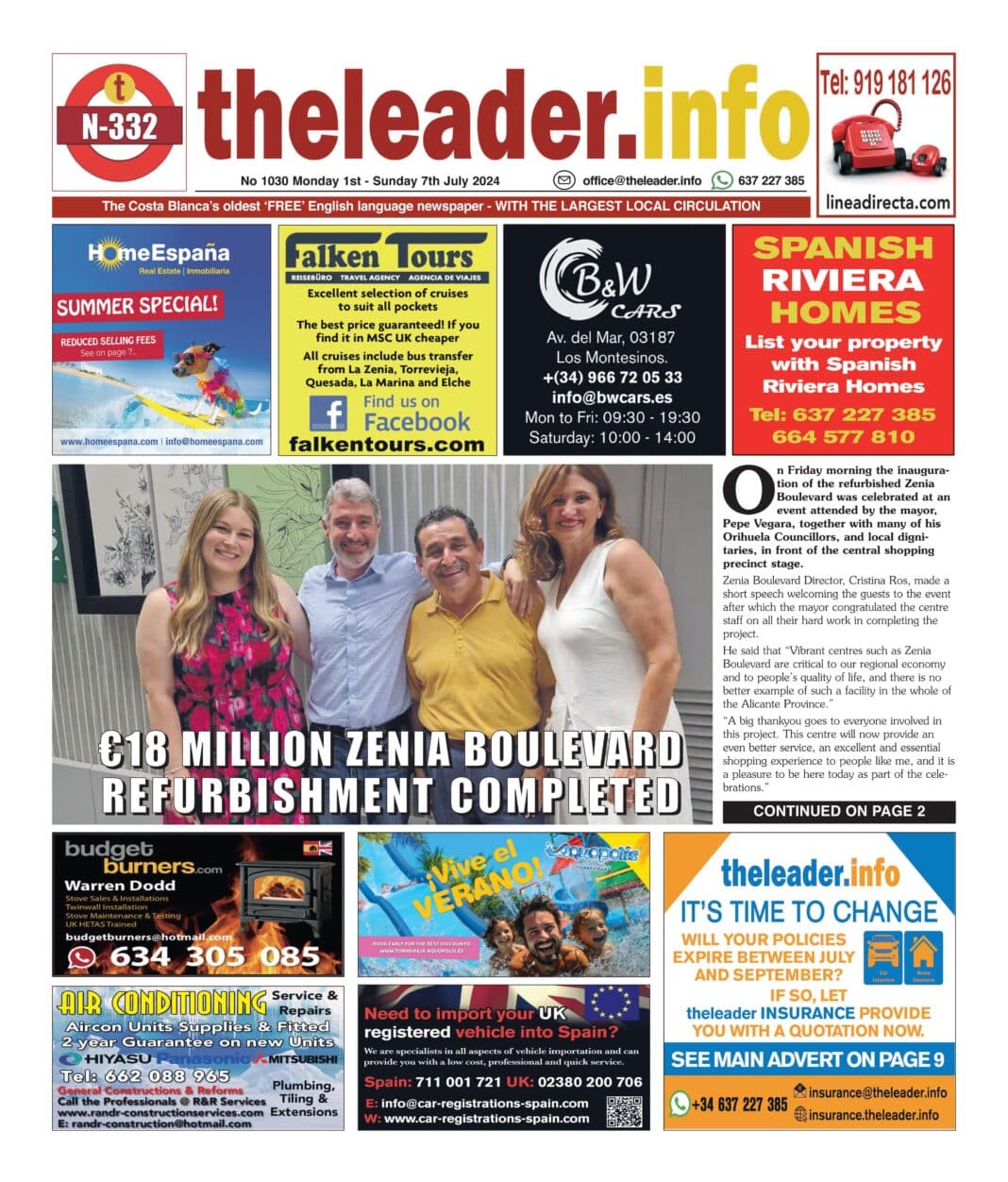The Leader Newspaper 01 July 2024 – Edition 1030