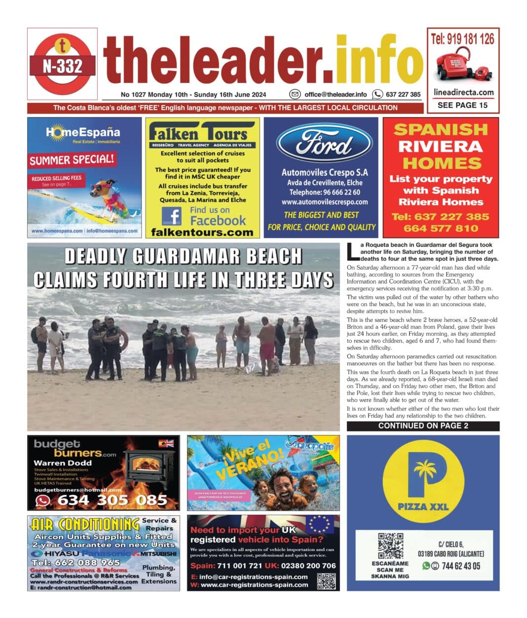 The Leader Newspaper edition 1027. 10 June 2024