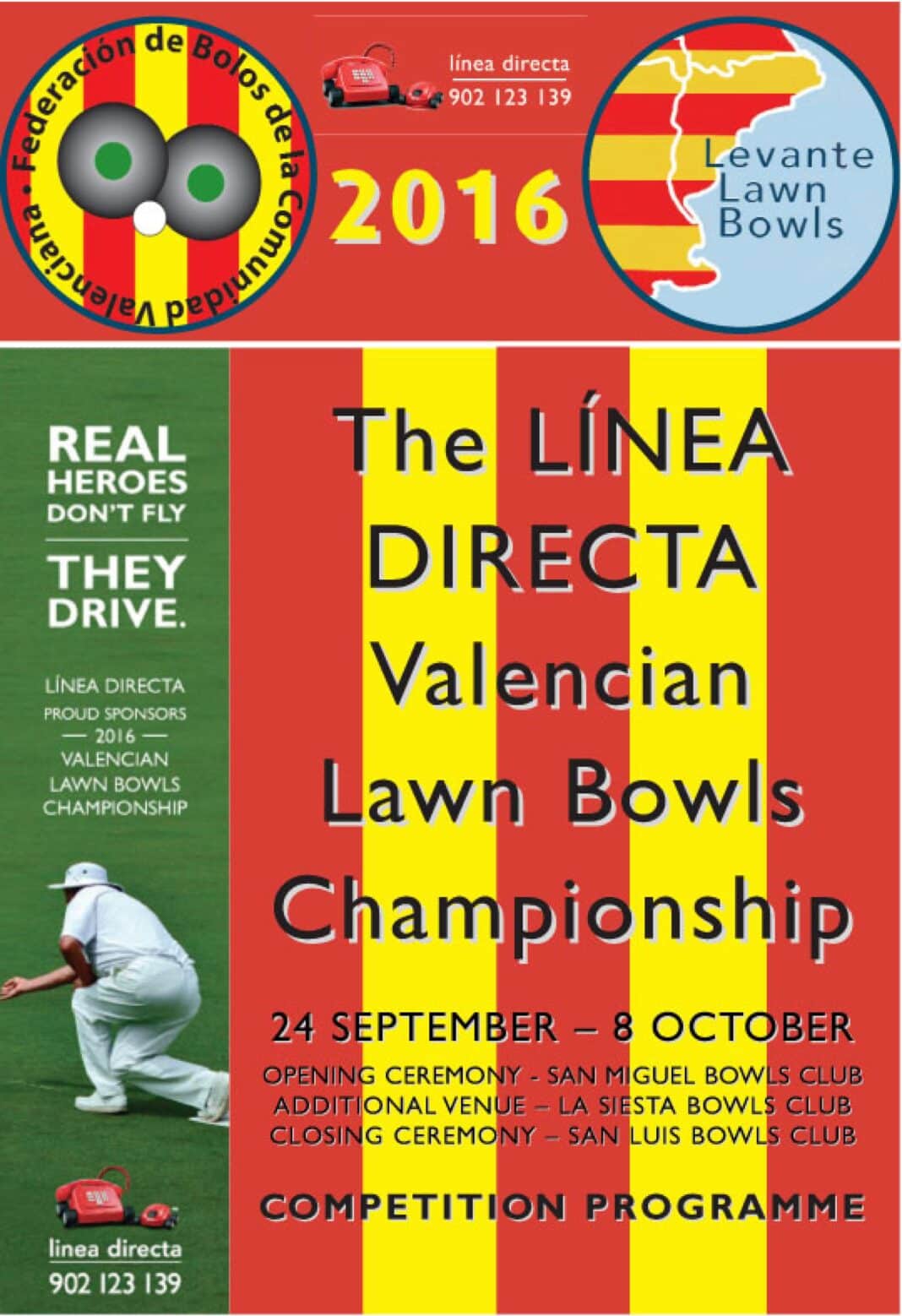 The Linea Directa Valencian Lawn Bowls Championships 2016