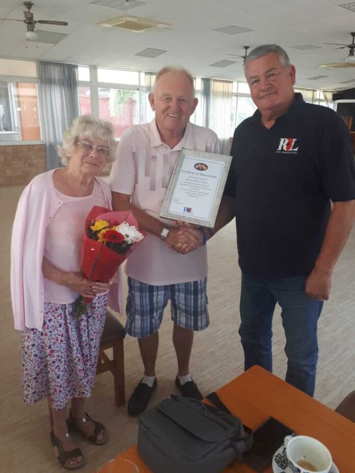 Local golfer receives certificate of appreciation