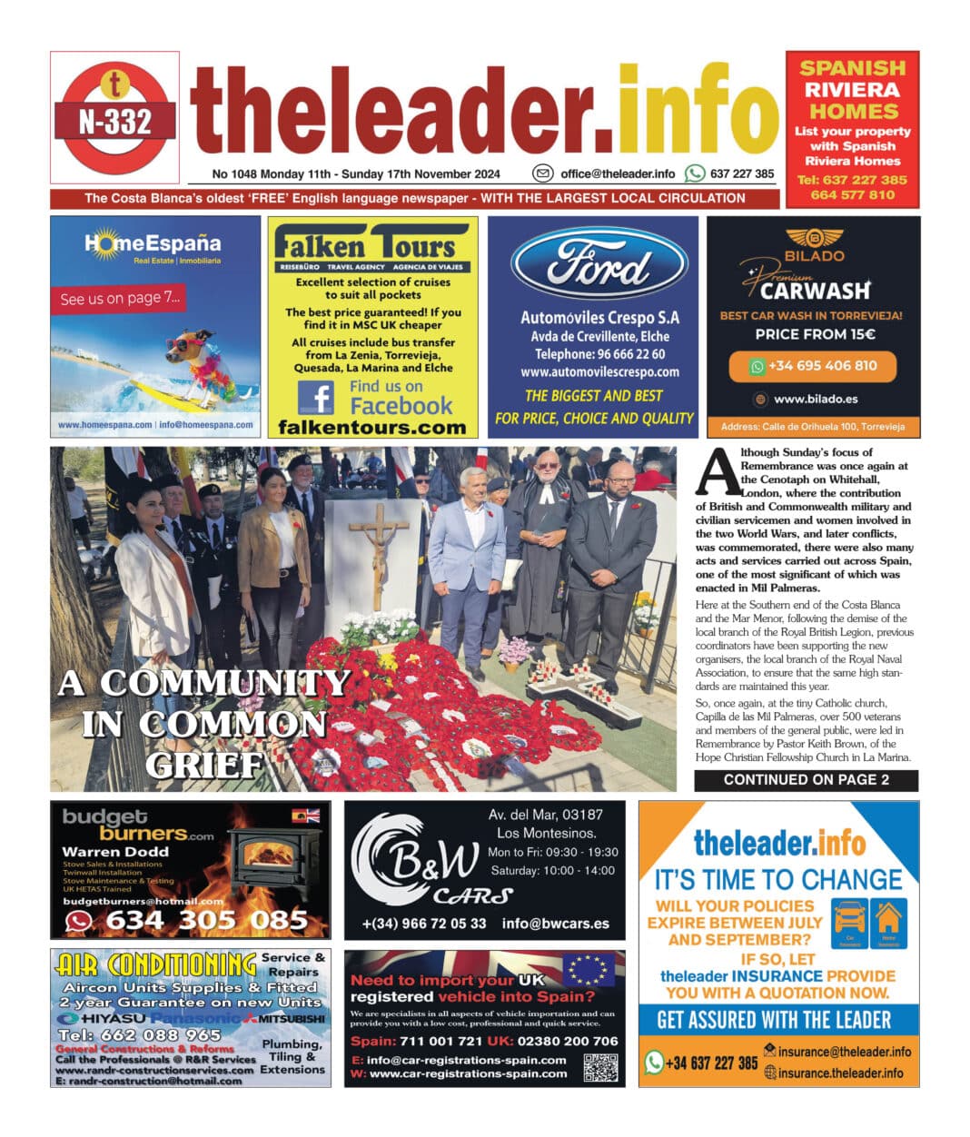 The Leader Newspaper 11 November 24 - Edition 1049