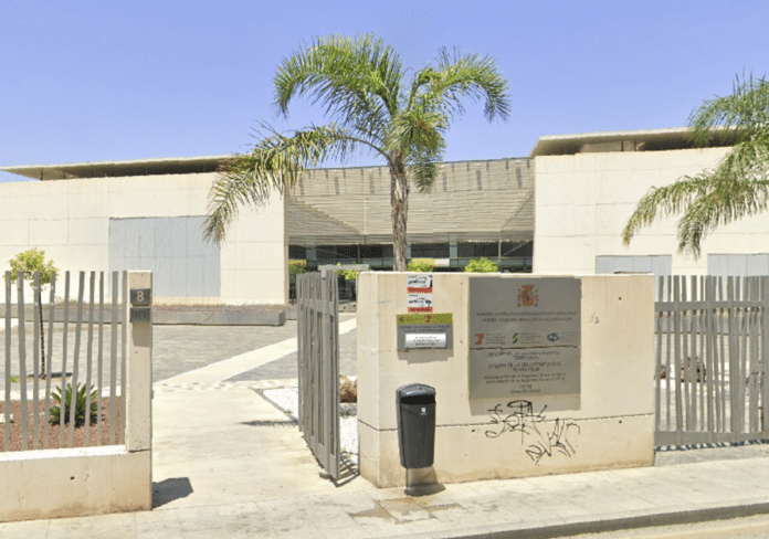 The main entrance to the social security centre